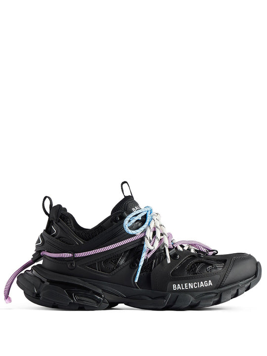 Track Trail Laces Sneaker In Black/Pink/Blue/Beige