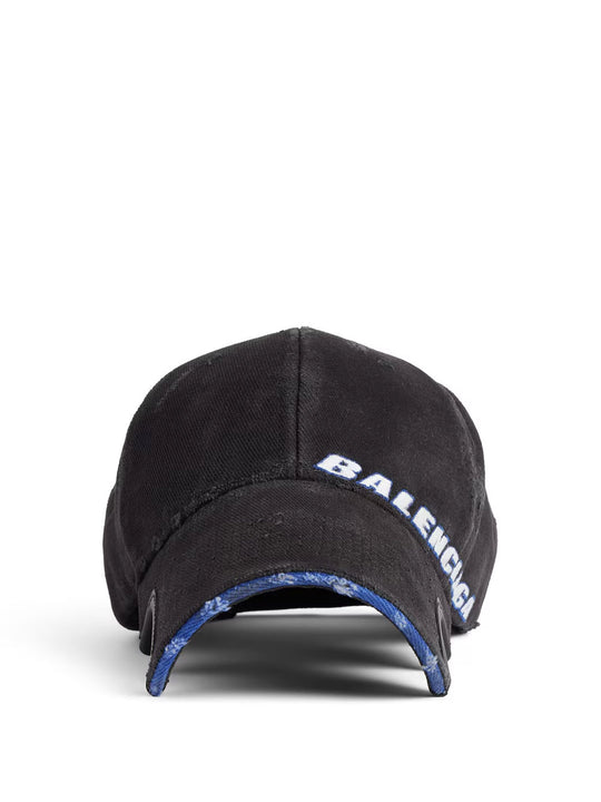 Tilted Typo Cap In Cotton Drill