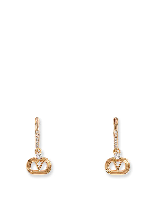 Ovalette Metal And Swarovski® Crystals Earrings