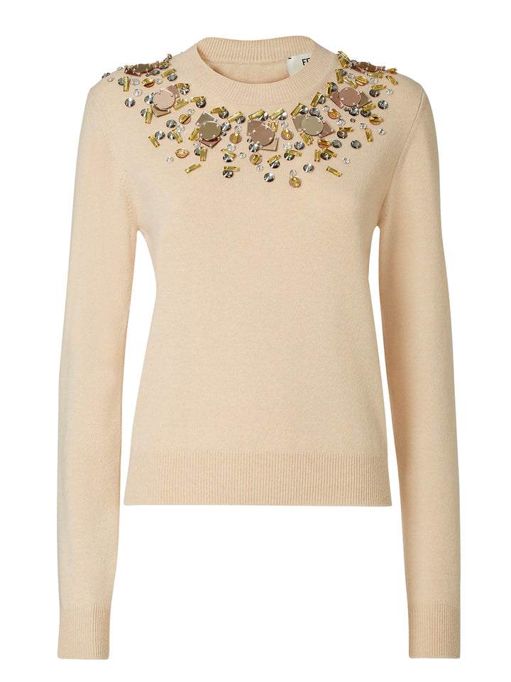 Fendi Round neck - Nude & Neutrals | a05de953b52659b001ef5e60e63884a4e65a4bb2