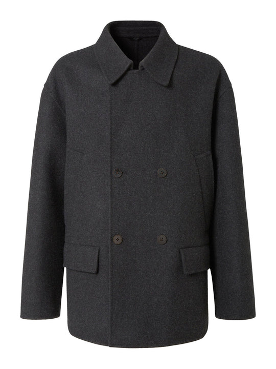 Wool Double-Breasted Pea Coat
