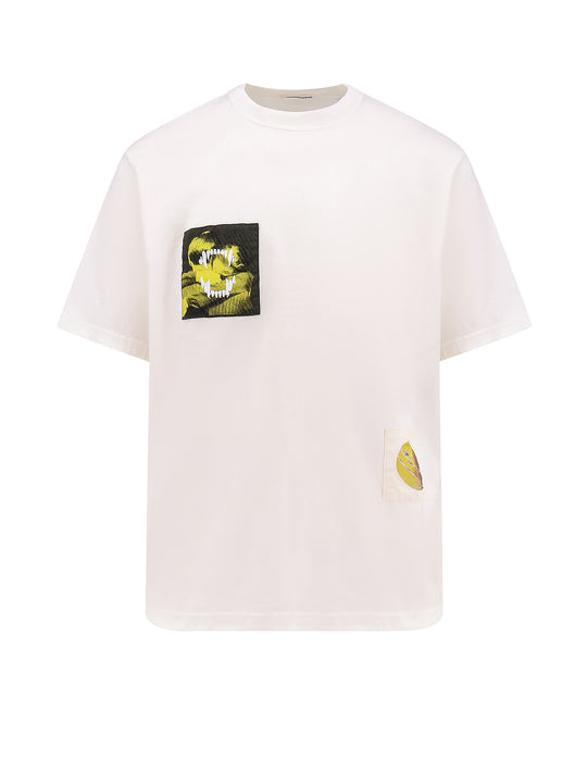 Cotton T-Shirt With Iconic Patches