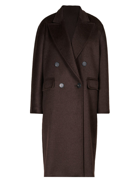 Oversized Coat In Cashmere, Alpaca And Wool