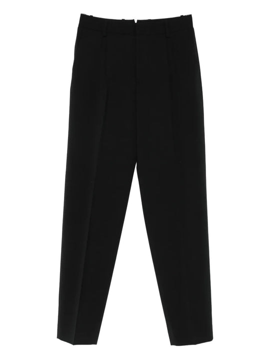 Beverly Pleated Wool Trousers