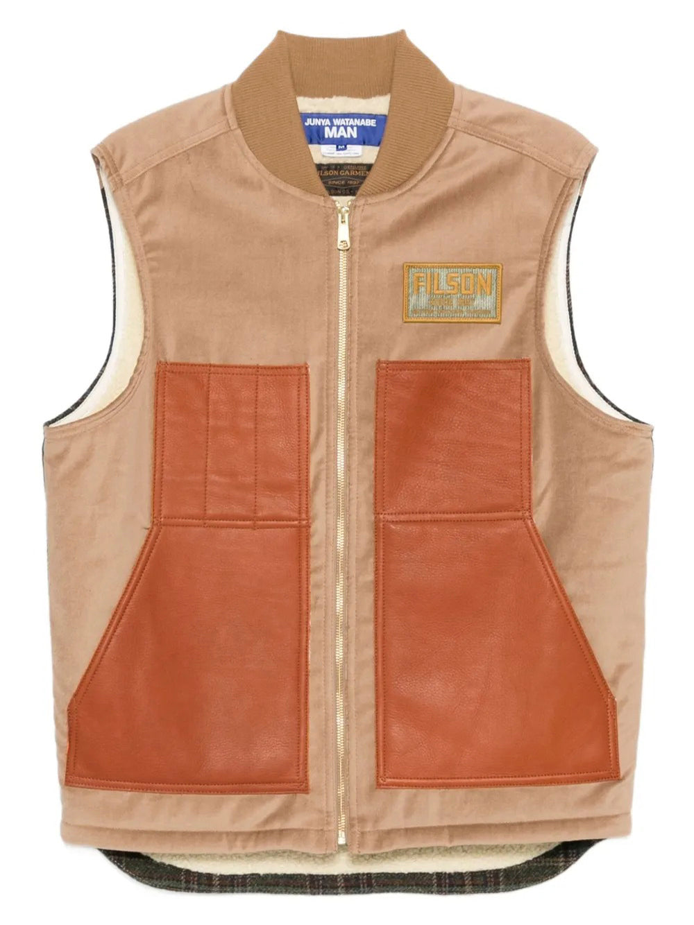 Junya Watanabe Comme Dg Gilet - Brown | 2747a1afc1226ef3536ca8e8d610e92db4aaa722