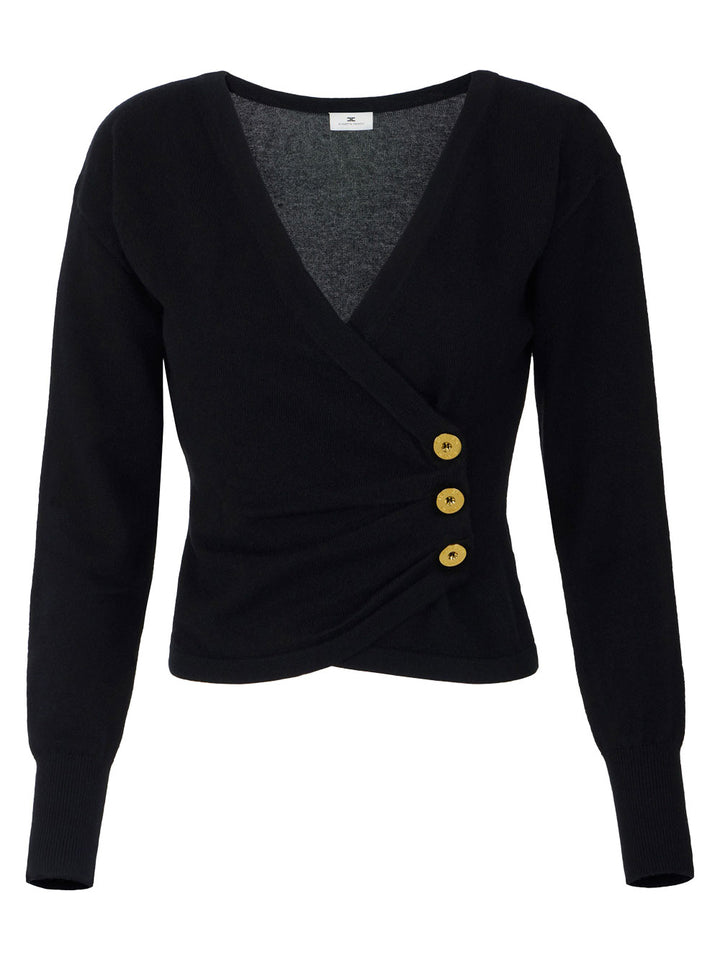 Elisabetta Franchi Cardigan - Black | 948d39f3fb2aa0d1afe854ffdb1adec4dc8cd5ed