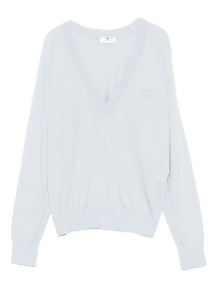 Elisabetta Franchi V neck - Blue | 13b57460d7923db71a109938d2b1494e99755a19