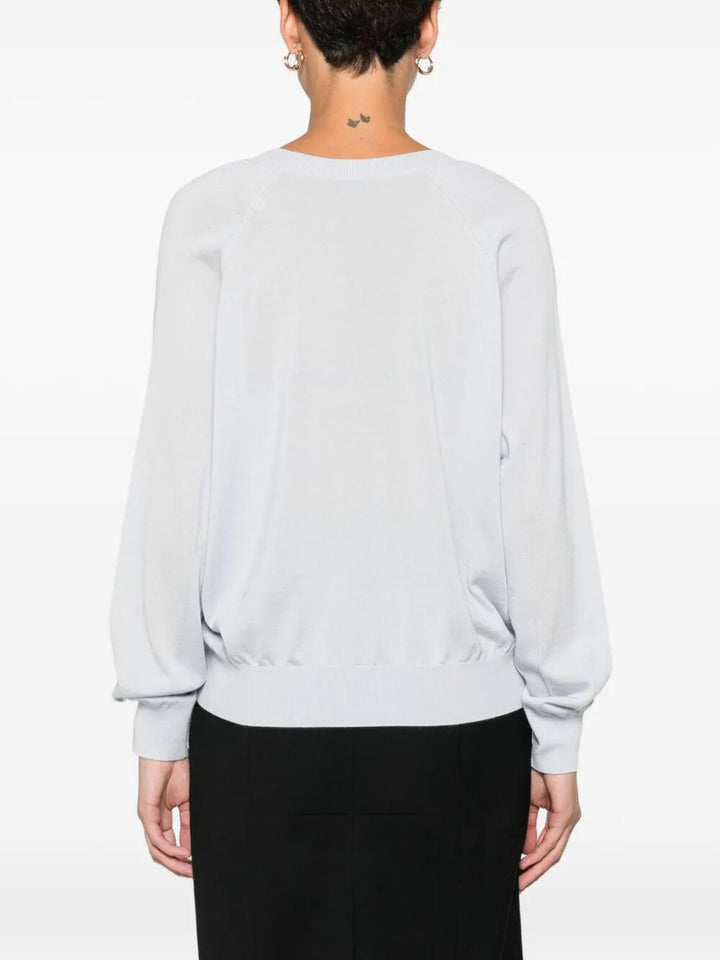 Elisabetta Franchi V neck - Blue | 15ff8a93d07ec296c84c03a6fb6095ebd55224de