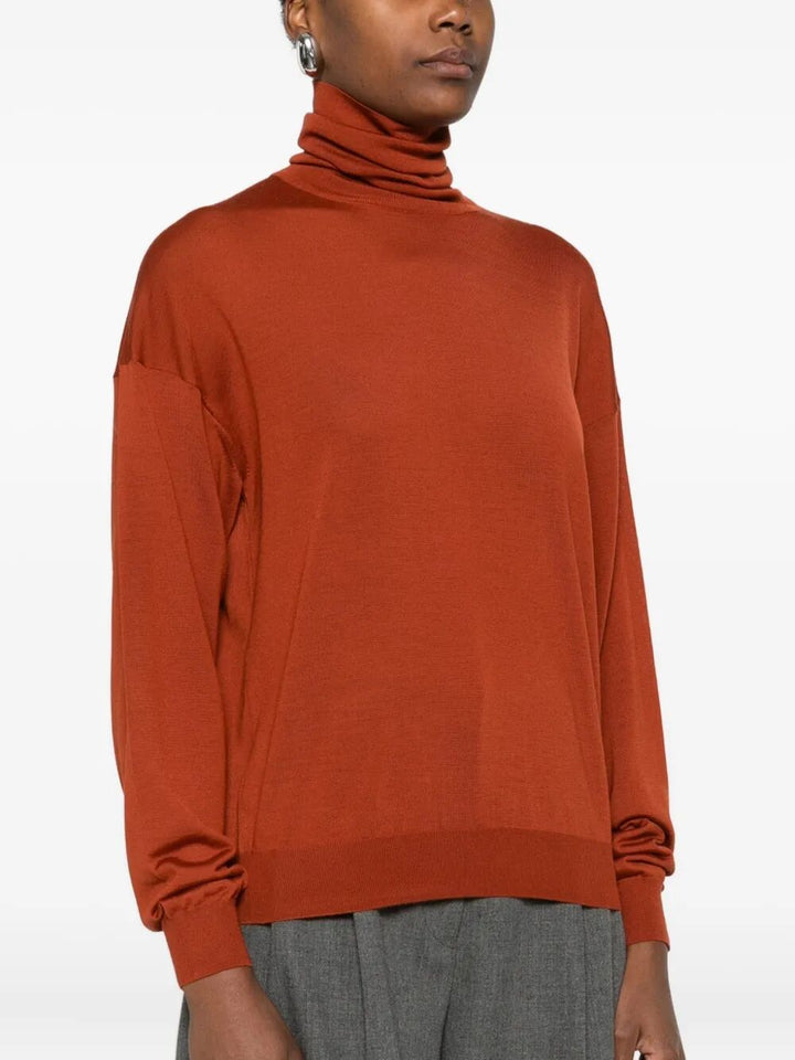 Saint Laurent Paris Turtle neck - Red | 4fbc12ad7ecb79b06bce3a608be183617498e0cc