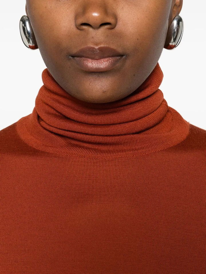 Saint Laurent Paris Turtle neck - Red | 07c47cae2898e20609b2ea2fd1248e21d686555d