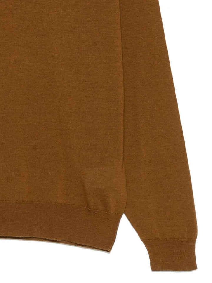 John Smedley Polo neck - Brown | 1201ca5ceb09936e56278930dcd68dabb2021a1f