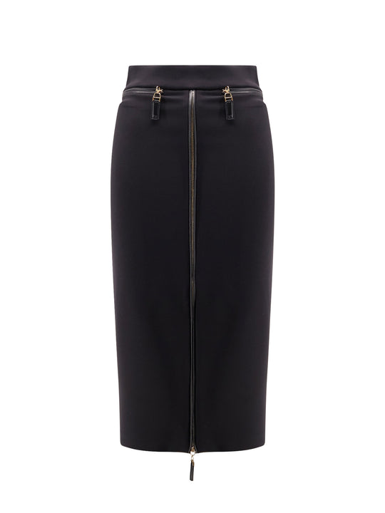 Satin Pencil Skirt