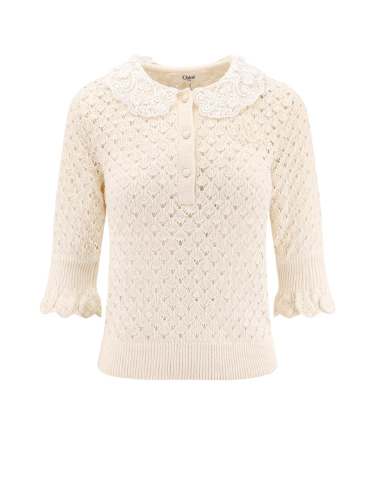 Cotton, Alpaca And Silk Top