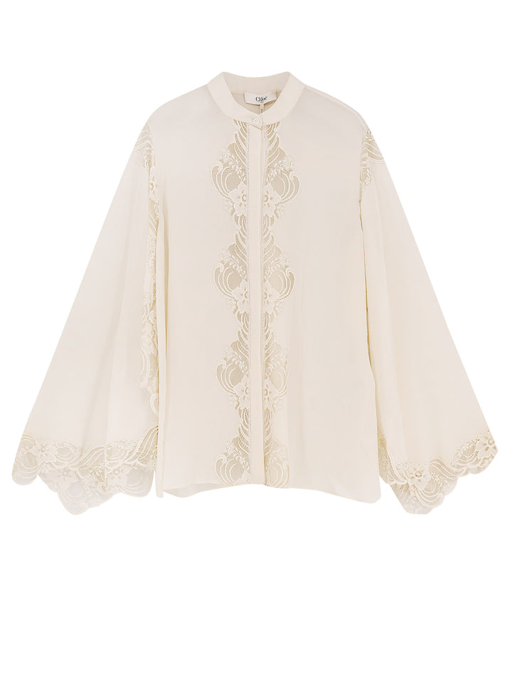 Chloè Shirts - Pristinewhite | 2676e26fff0191d7f4ed3210ff6366427a2ae3e1
