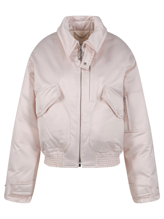 Down Sateen Bomber Jacket
