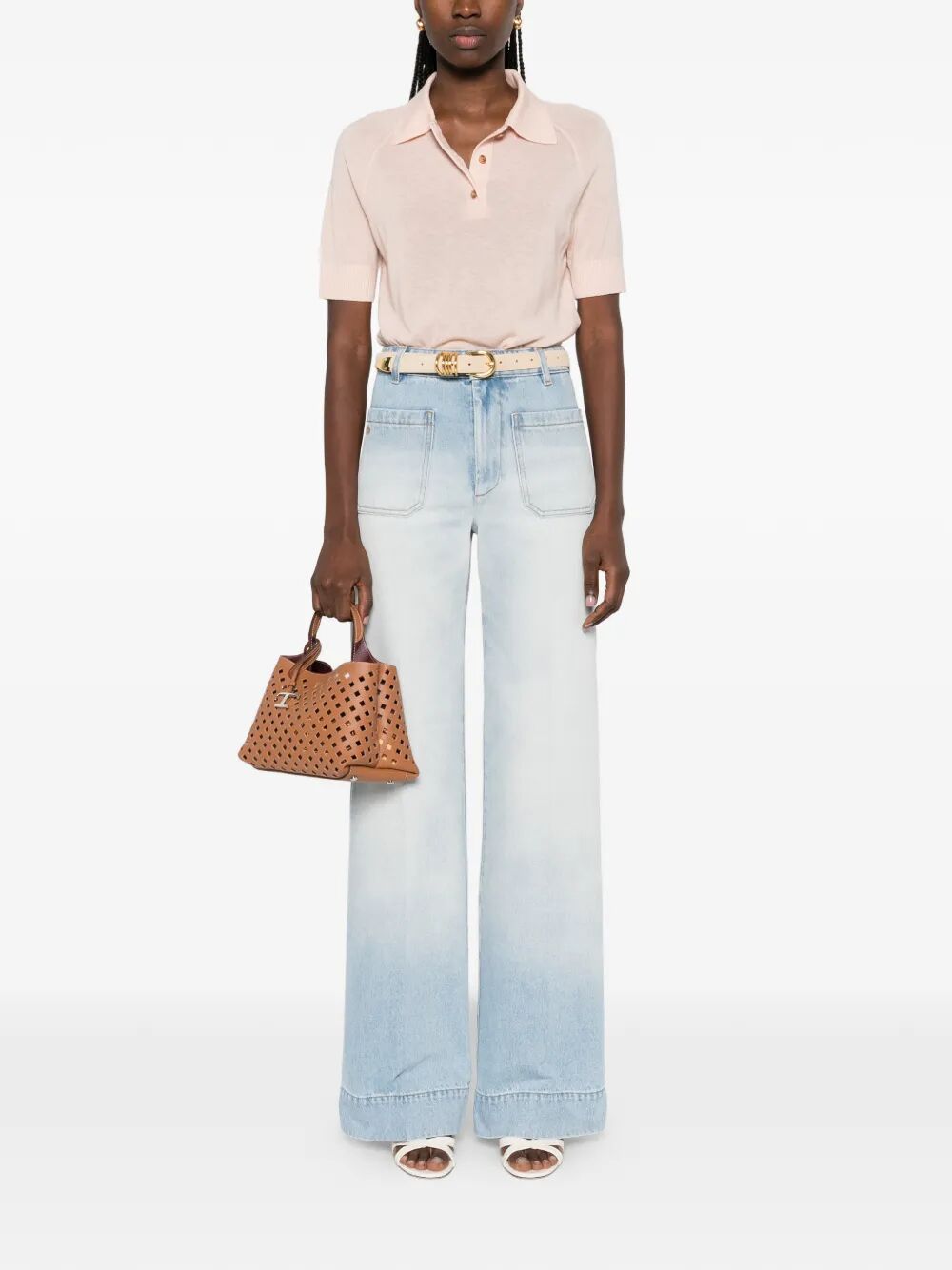 Victoria Beckham Polo neck - Nude & Neutrals | 4807ab9ee506464891f0b47165f6e8889b03bf4b