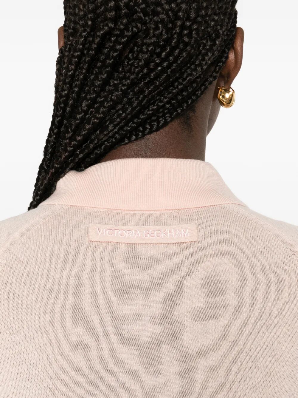 Victoria Beckham Polo neck - Nude & Neutrals | b57e34b8b419b1c8dfe55fb2c1a49319bbd86f15