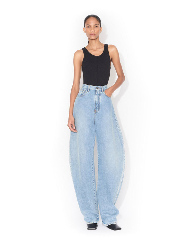 AlaÏA Wide leg - Blue | 8bbb254fe620d63b49dcfa5ef30cc4575b15de58