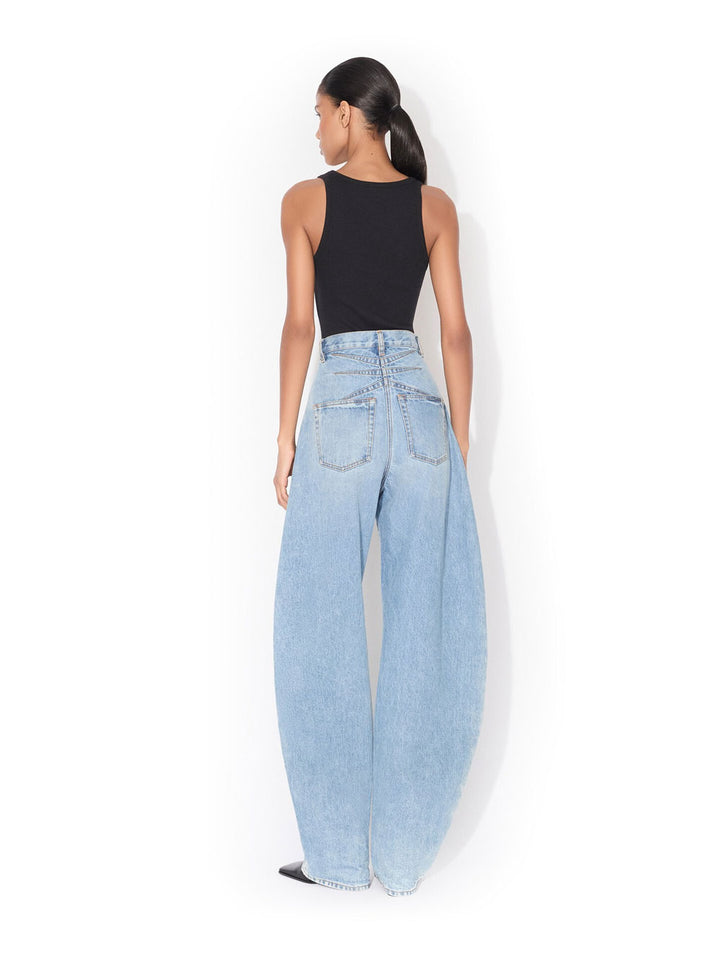 AlaÏA Wide leg - Blue | 9af194f21dd6df00cf97a4625206ebabfd3406b2