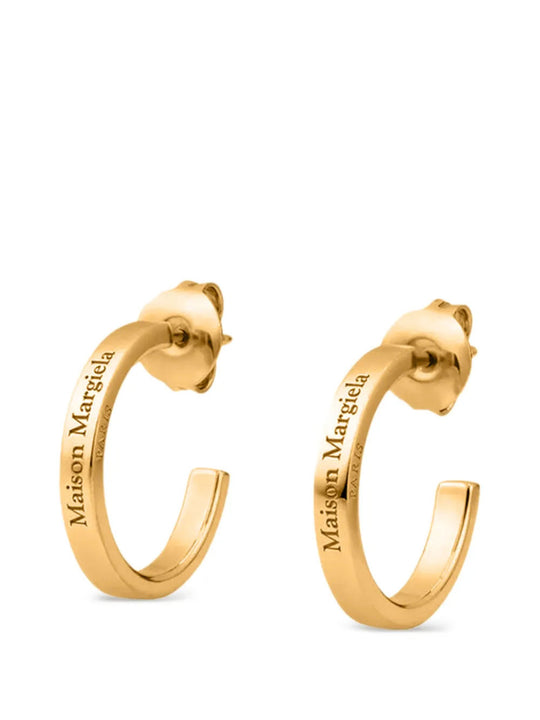Hoop Earrings With Logo