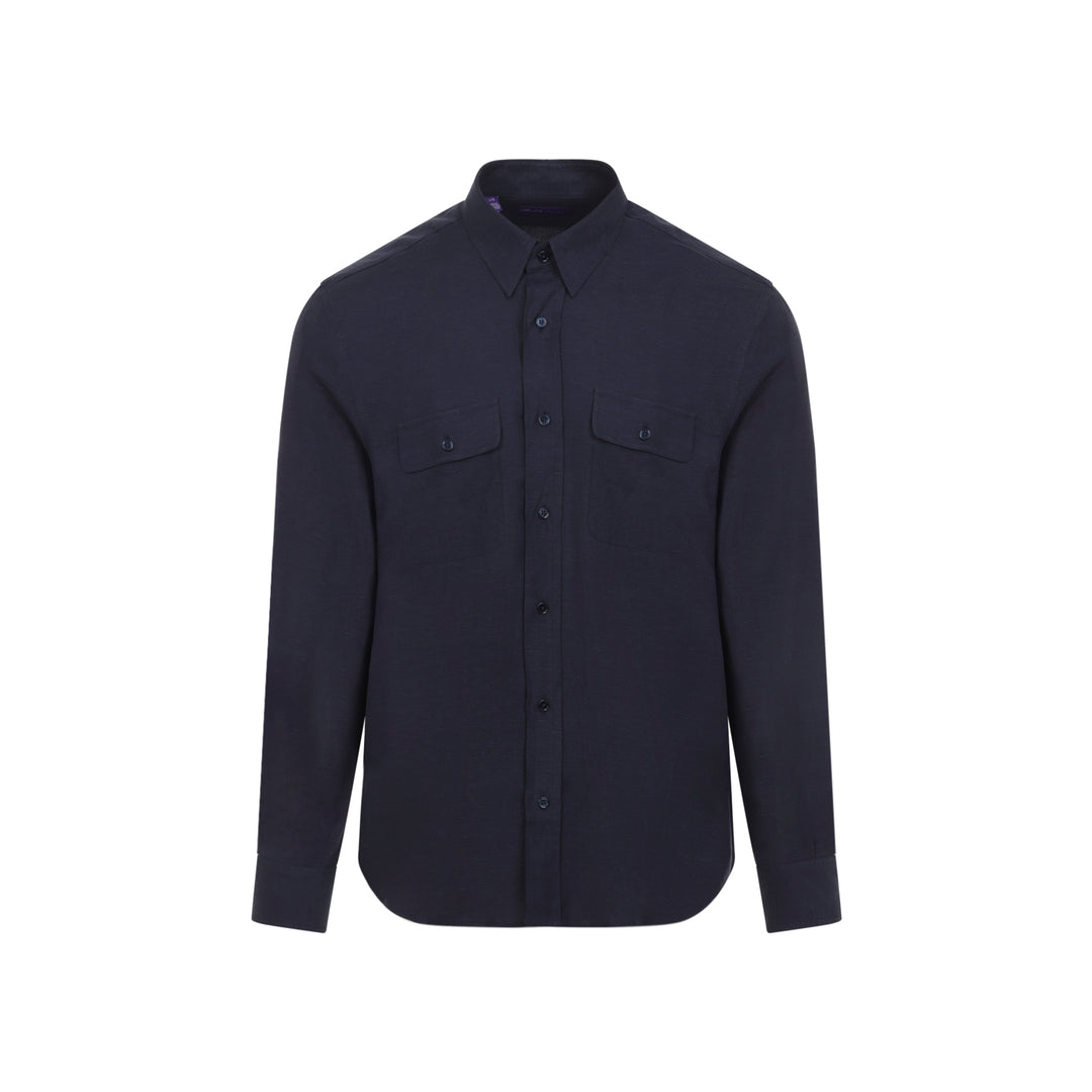 Ralph Lauren Purple Label Shirts - Blue | 75de65f0e76def284eebdcd86443d91683accb90