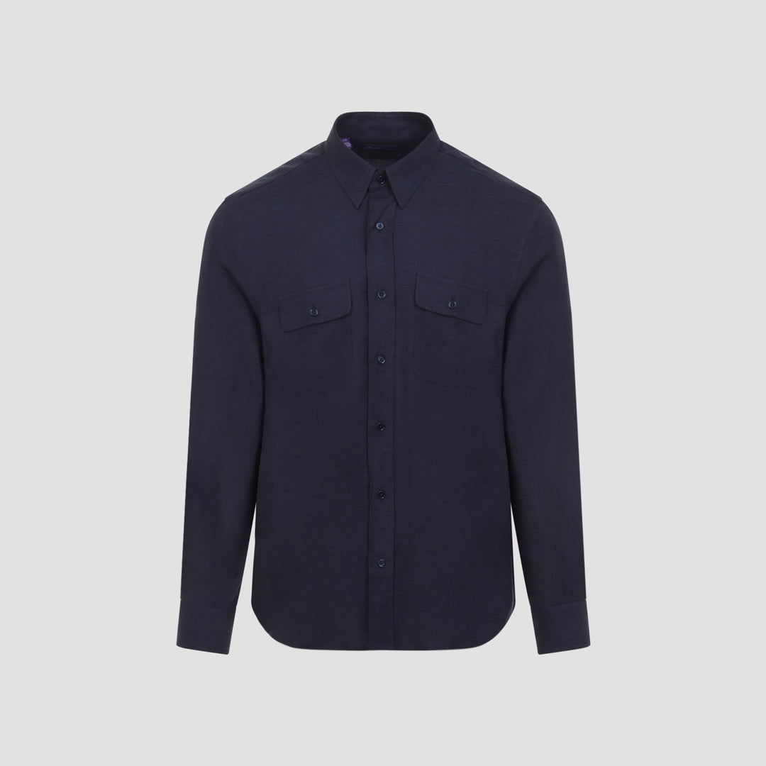 Ralph Lauren Purple Label Shirts - Blue | 7a8301db62cddf12754254a335d6176c19ff00a3