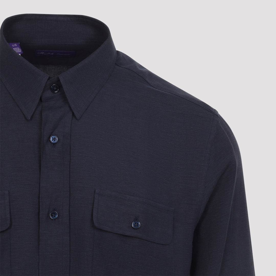 Ralph Lauren Purple Label Shirts - Blue | 55c99f08e46a62a03772edf12b8869bbff69833e