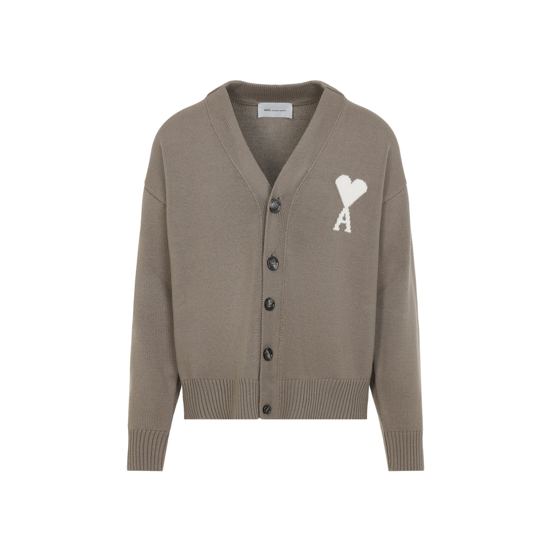 Ami Paris Cardigan - Nude & Neutrals | 14811817a636cc47504642bc5b15c9446a98c799