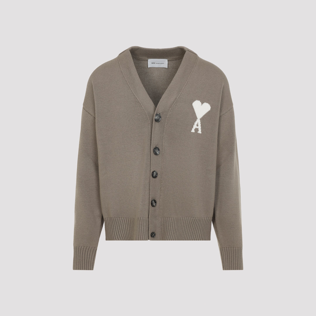 Ami Paris Cardigan - Nude & Neutrals | bd12e568c5db3e1ea424209fd06b50a847f82947