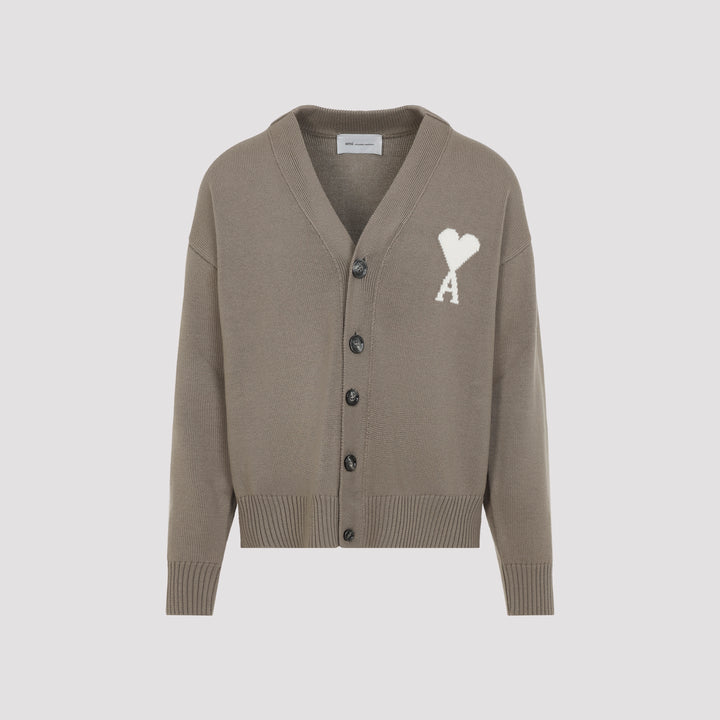 Ami Paris Cardigan - Nude & Neutrals | bd12e568c5db3e1ea424209fd06b50a847f82947