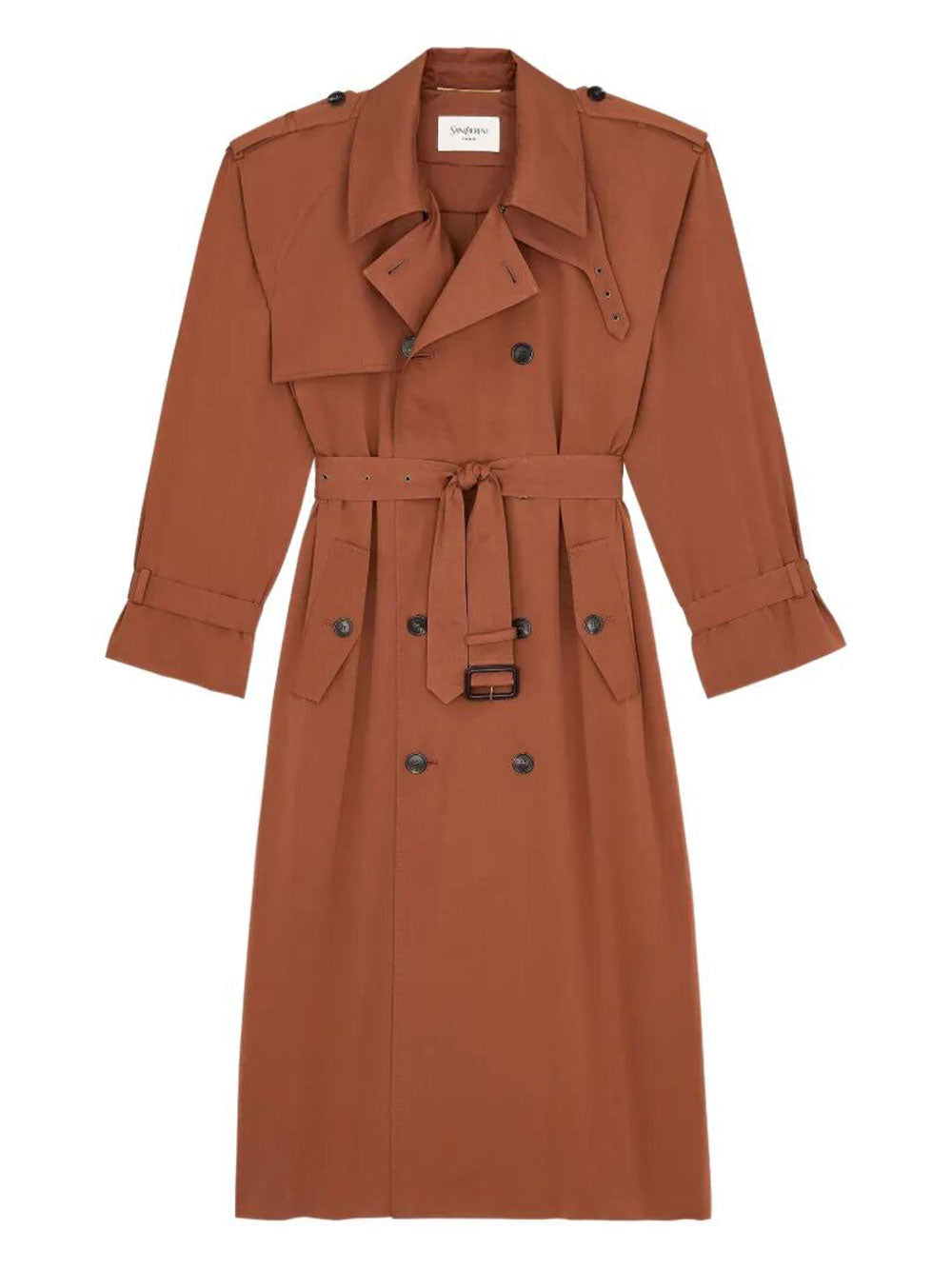 Saint Laurent Paris Trench - Brown | d624c0e3d445f0e7e0946f53d865be5b6215ff55