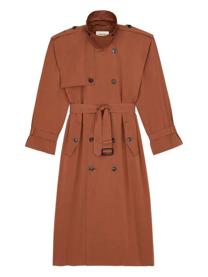 Saint Laurent Paris Trench - Brown | 0abc53419ad8763e4d534bf0cdd3f8a153aa5343