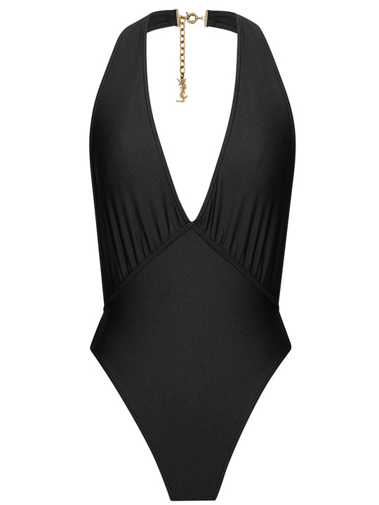 Backless Halter Swimsuit