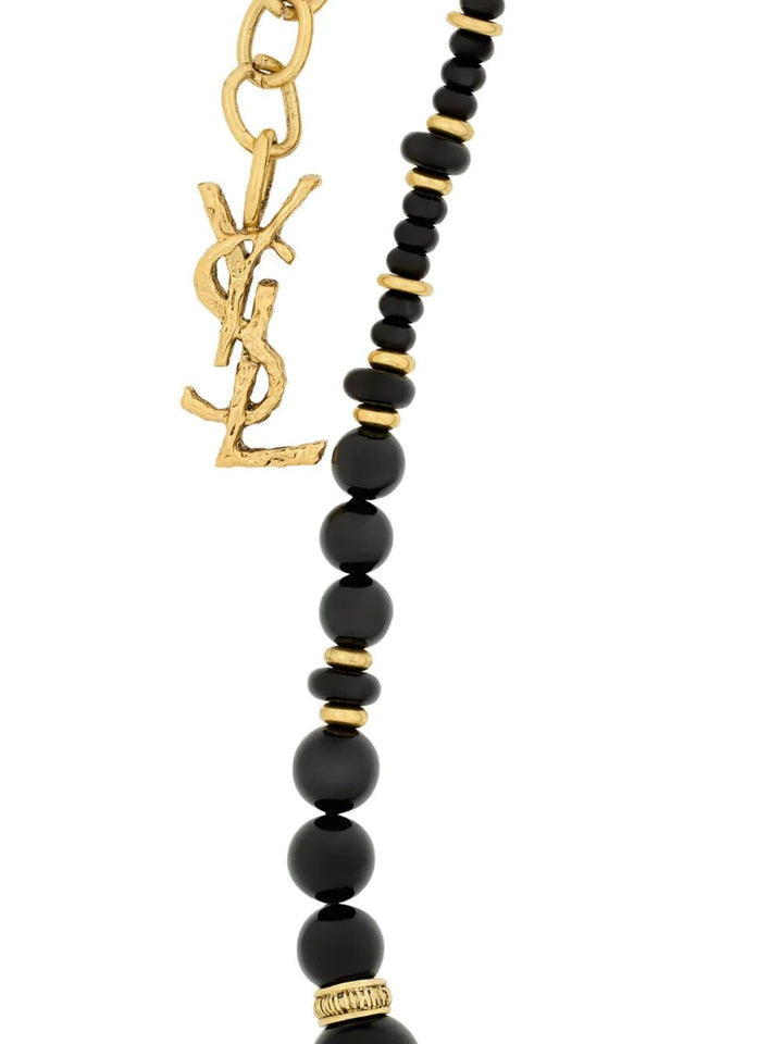 Saint Laurent Paris Collana - Black | 7189c16830169c83a3a035b83ba2e2a2c1ac8cb1