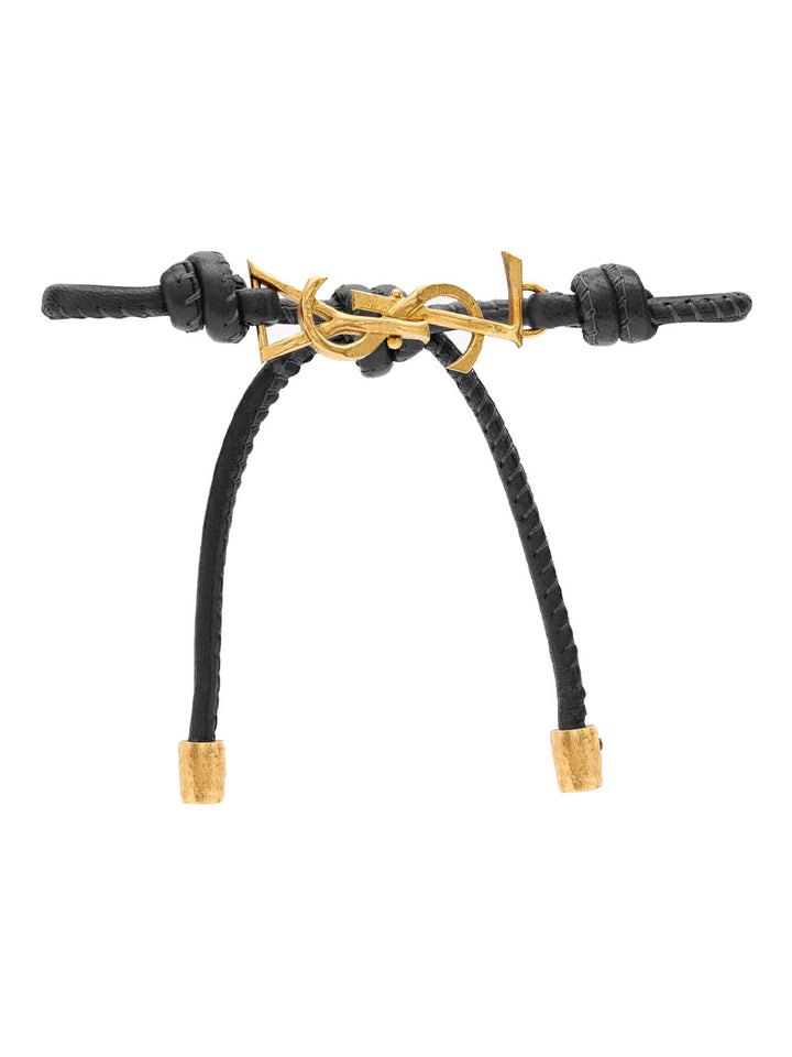 Saint Laurent Paris Bracciale - Black | 0ee41143fbe9b329d315b49086d86751c390feba