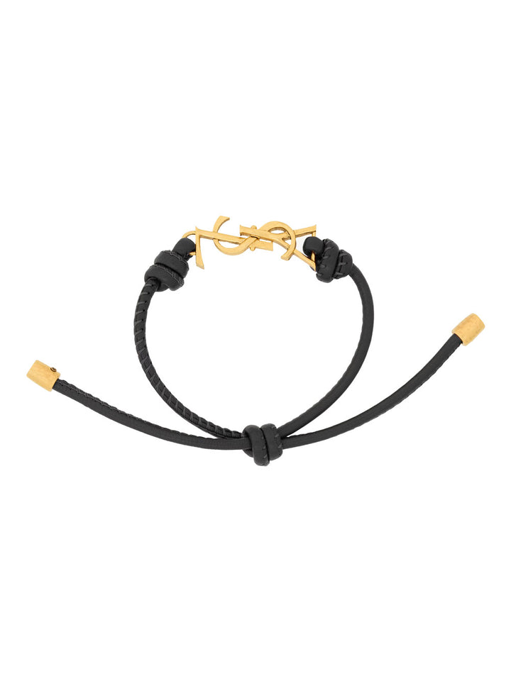 Saint Laurent Paris Bracciale - Black | b03c99b9a59297a4a7403d02181b71a3811c28ad