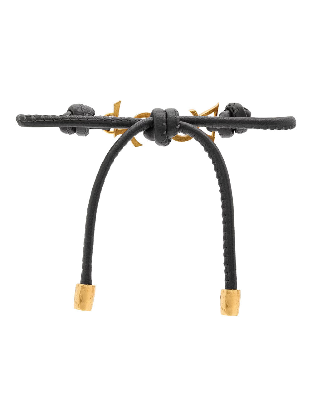 Saint Laurent Paris Bracciale - Black | 2cdc46284766c505c42be7902fe4d1a5de797ca7