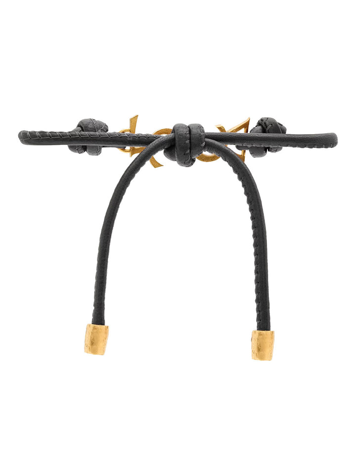 Saint Laurent Paris Bracciale - Black | 2cdc46284766c505c42be7902fe4d1a5de797ca7