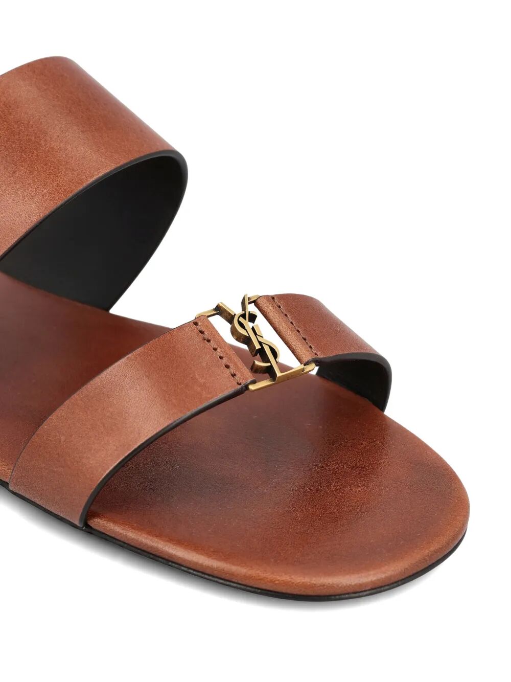 Saint Laurent Paris Sandals - Brown | 221c522585a127f986f032699de5bcccef0da474