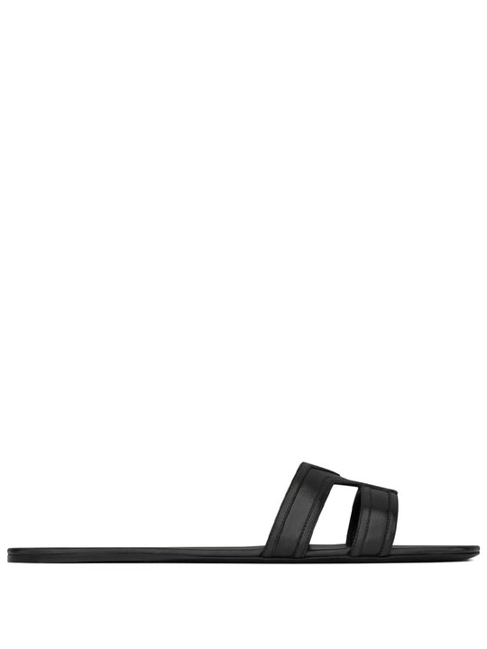 Mabrouka Smooth Leather Slides