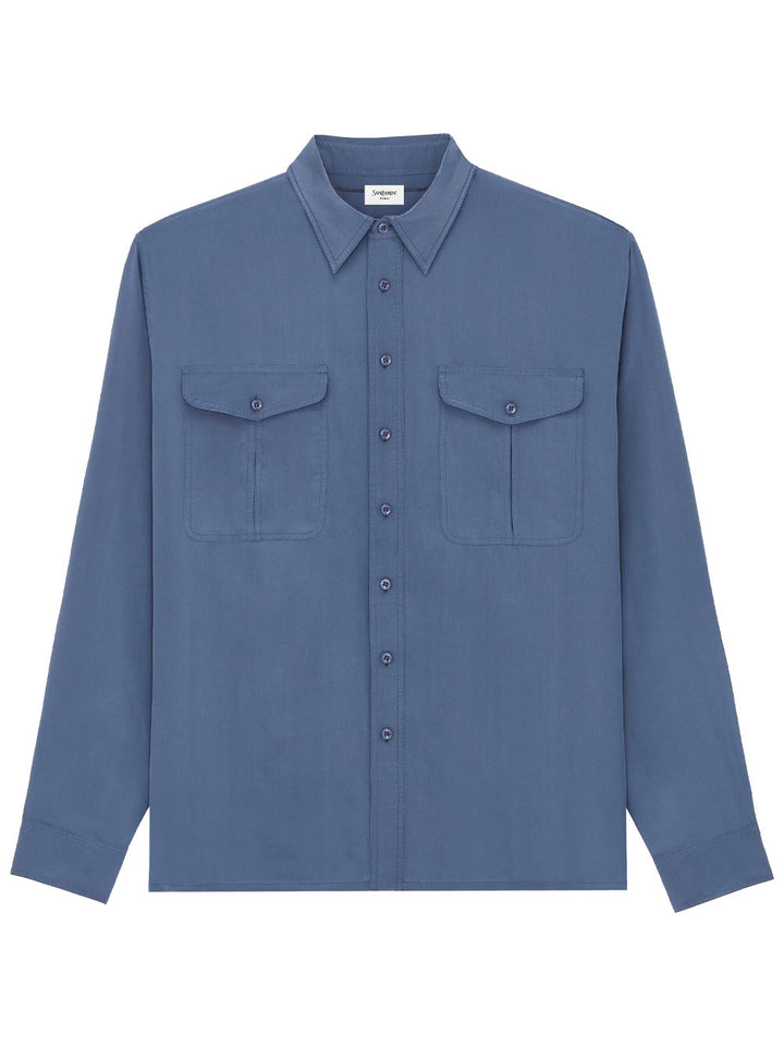 Saint Laurent Paris Plain - Blue | 781dd57fd369b44701d02b8b89a6baf1c2456f55