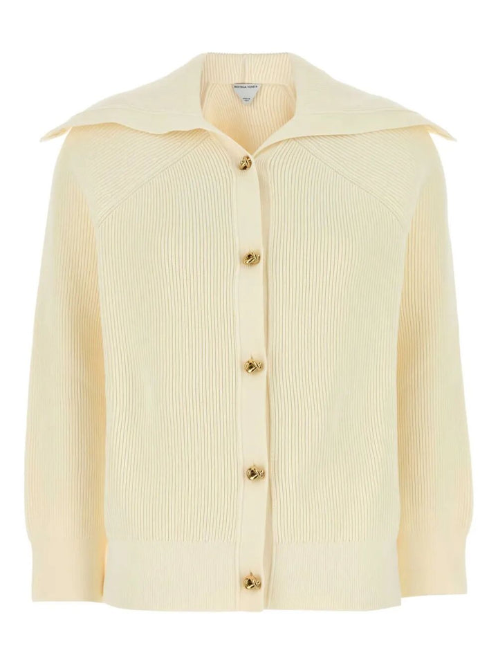 Bottega Veneta Cardigan - Nude & Neutrals | 25f5ab64b9054dbfd80847c9126452fdef28003a