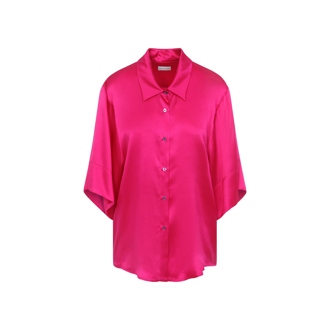 Dries Van Noten Shirts - Pink & Purple | fa5ec989451ebc5f05f452e7ff2ad66cdd22d482