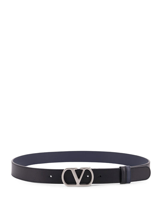Vlogo Leather Reversible Belt