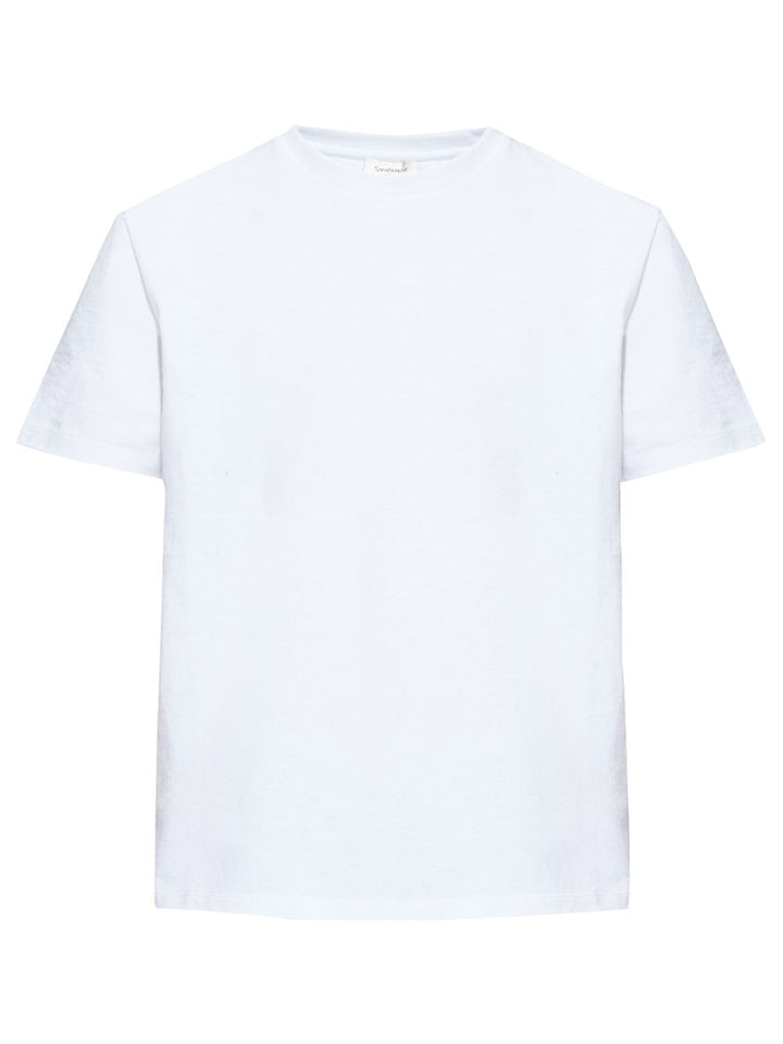 Saint Laurent Paris T-shirts - White | bccc016ec6cdd1e41441971ae1d1750a6f561ac9