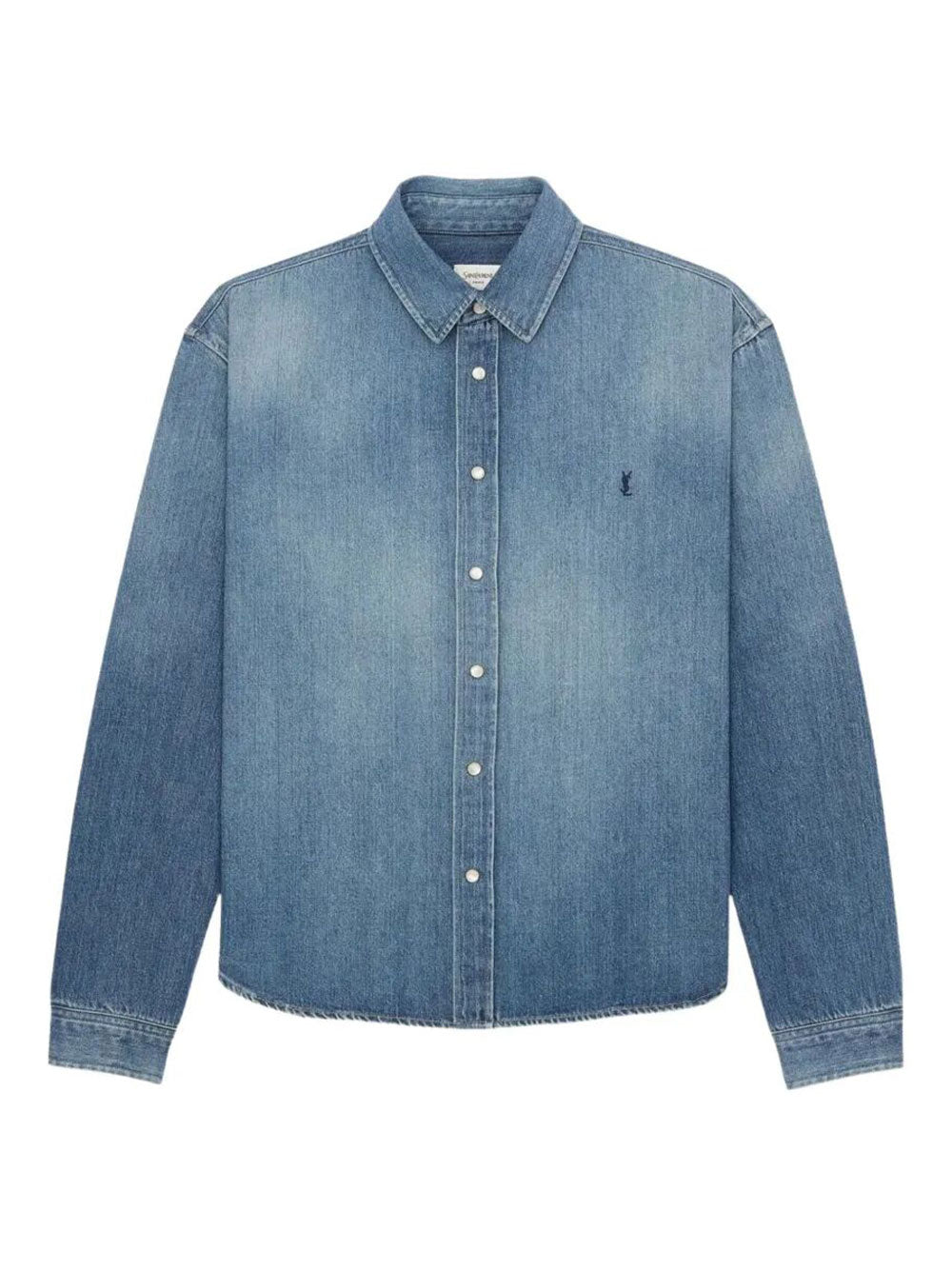 Saint Laurent Paris Denim&leather - Blue | 37925001f1273fe67cfd4312e75d819d84901955