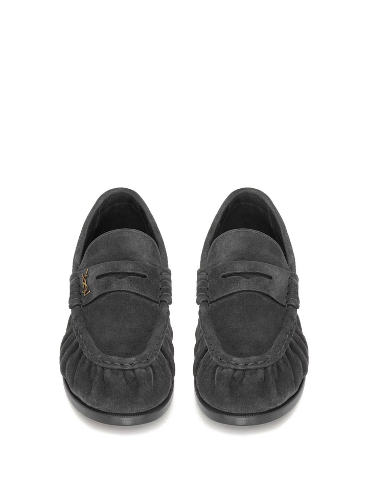 Saint Laurent Paris Loafers - Grey | a2716caadb9be21f5db771bf6b44deaa20e5e72d