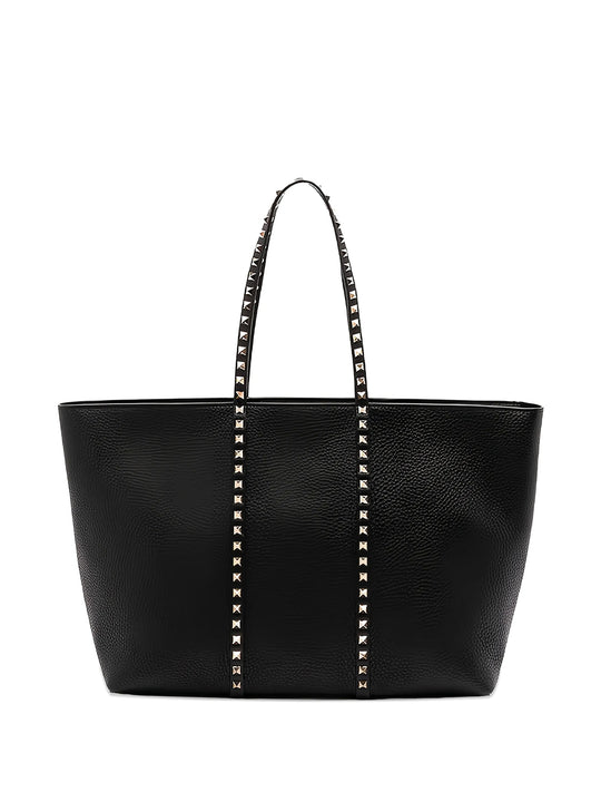 Valentino Garavani Rockstud Shopping Bag In Grainy Leather