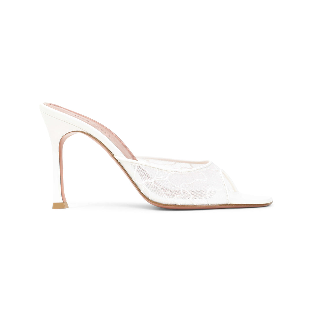 Amina Muaddi Mules - White | 557fdbb279da374088b668bf543418b79746a9c3