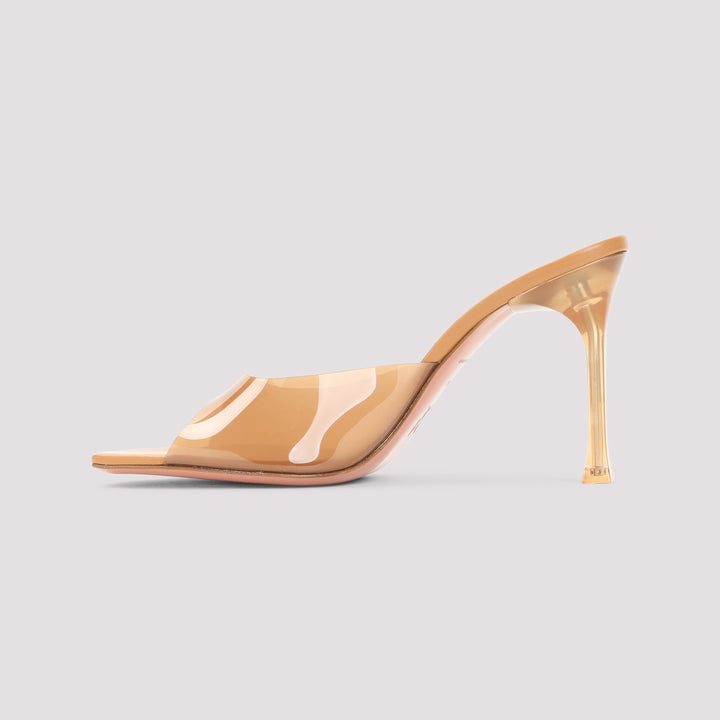 Amina Muaddi Mules - Brown | 8b8740fdb4ddba170b5fb1a608b178bd81afb3eb
